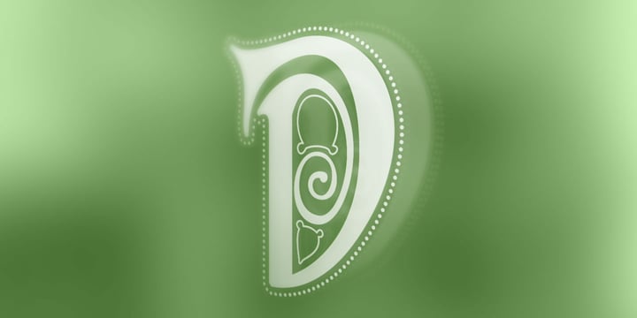 Celtic Spiral Font Poster 7