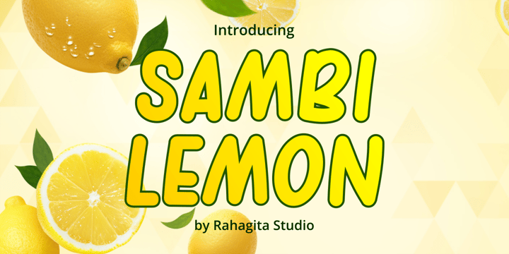 Sambi Lemon Font Poster 1