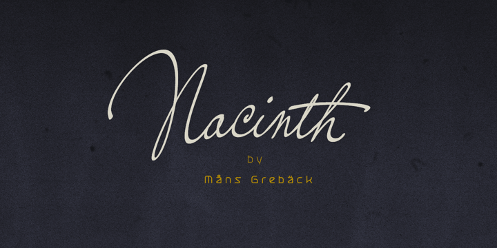 Nacinth Font Poster 1