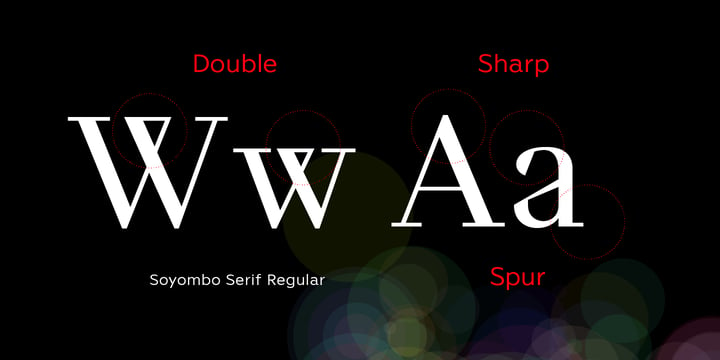 Soyombo Serif Font Poster 2