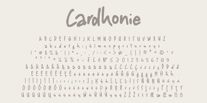 Cardhonie Font Webfont Desktop Myfonts