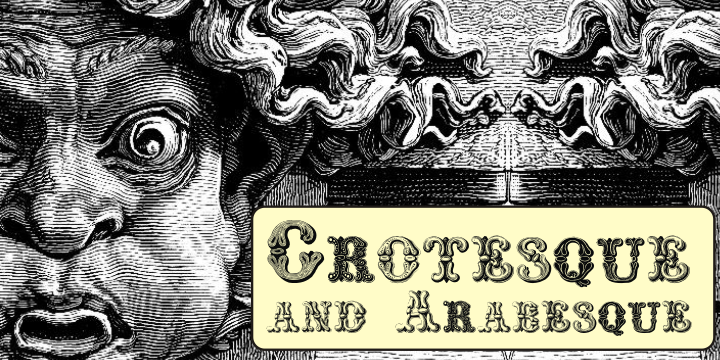 Grotesque And Arabesque Font Poster 1