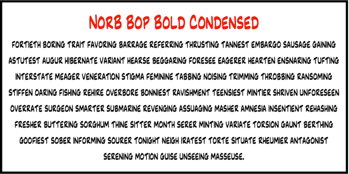 NorB Bop Font Poster 7