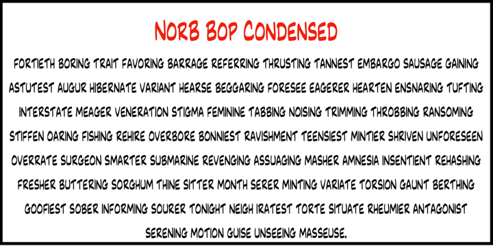 NorB Bop Font Poster 3