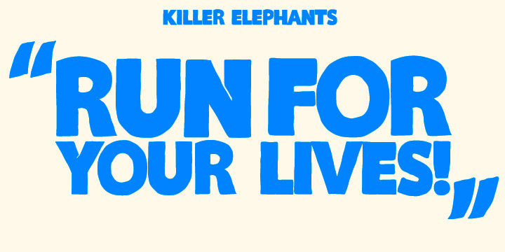 Killer Elephant Font Poster 3