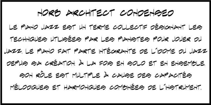 NorB Architect Font Poster 7