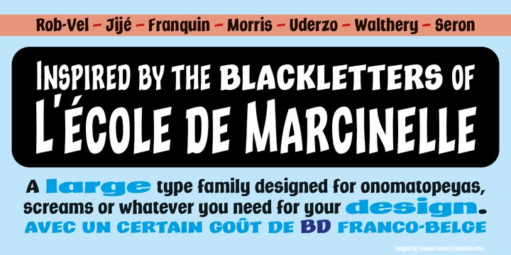 Marcinelle Font Poster 2