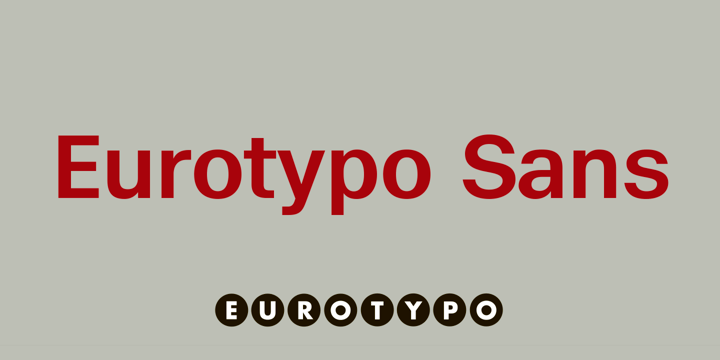 Eurotypo Sans Font Poster 1