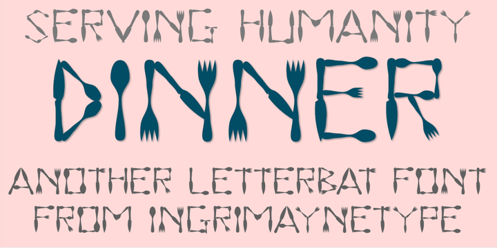 Dinner Font Poster 1
