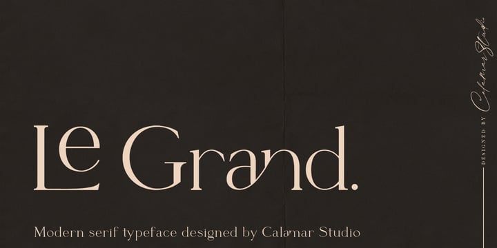 Le Grand Font Poster 1