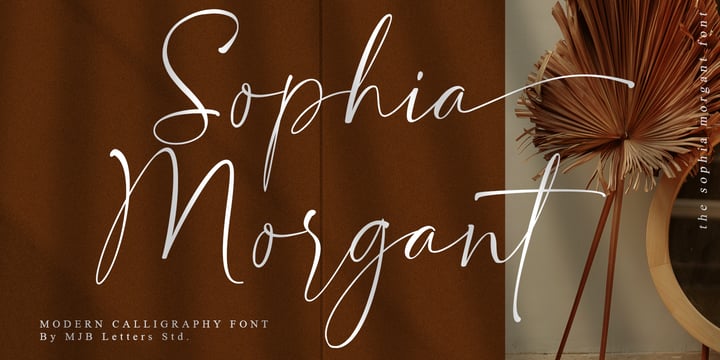 Sophia Morgant Font Poster 1