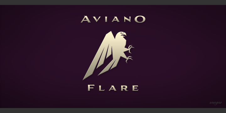 Aviano Flare Font Poster 2