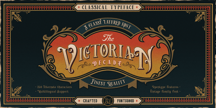 Victorian Decade Font Poster 1