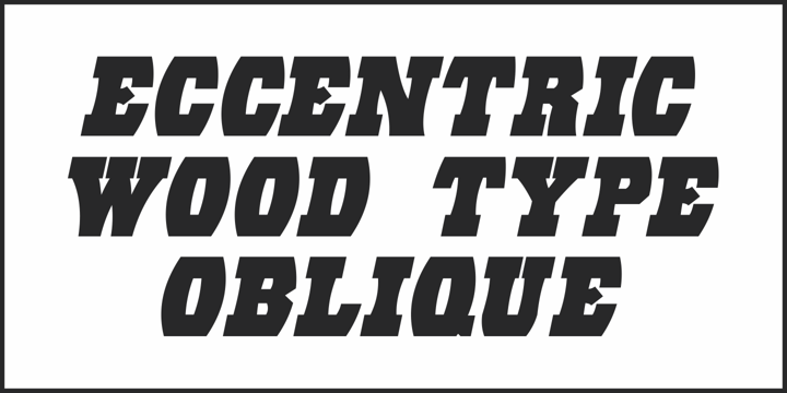 Eccentric Wood Type JNL Font Poster 4
