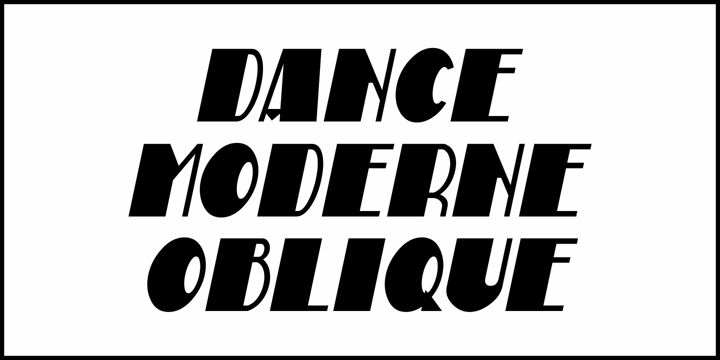Dance Moderne JNL Font Poster 4