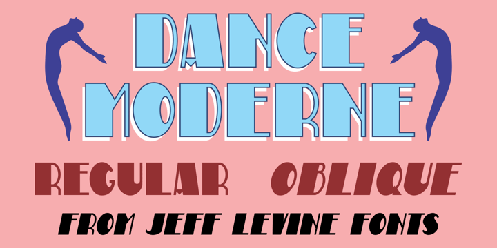 Dance Moderne JNL Font Poster 1