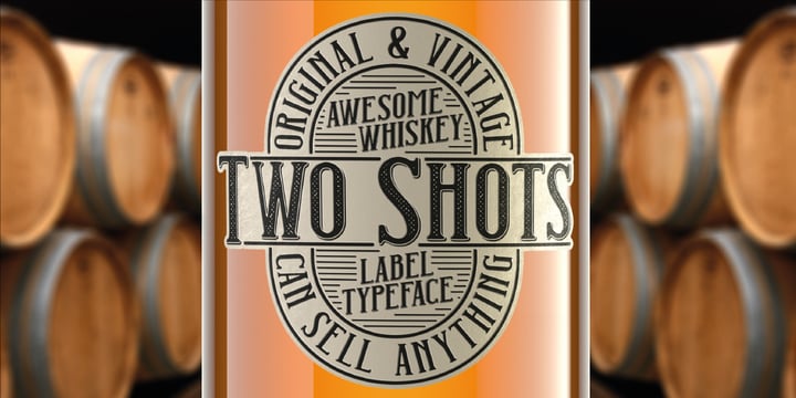 Two Shots Font Poster 1