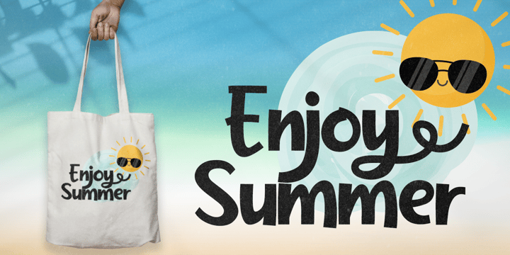 Hello Summer Font Poster 3