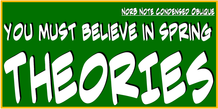 NorB Note Font Poster 7