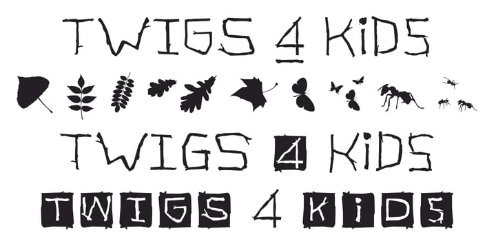 TWIGS 4 kids Font Poster 4