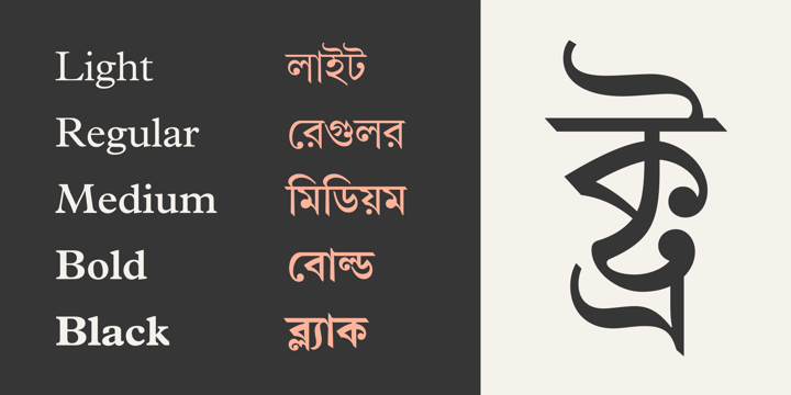 Linotype Bengali Font Poster 2