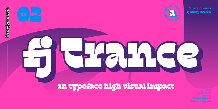 Trance FJ Font Poster 1