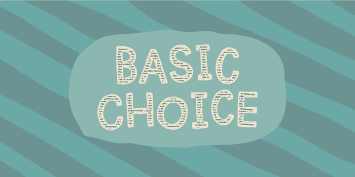 Basic Choice Font Poster 1