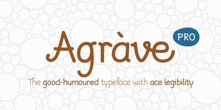 Agrave Pro Font Poster 1