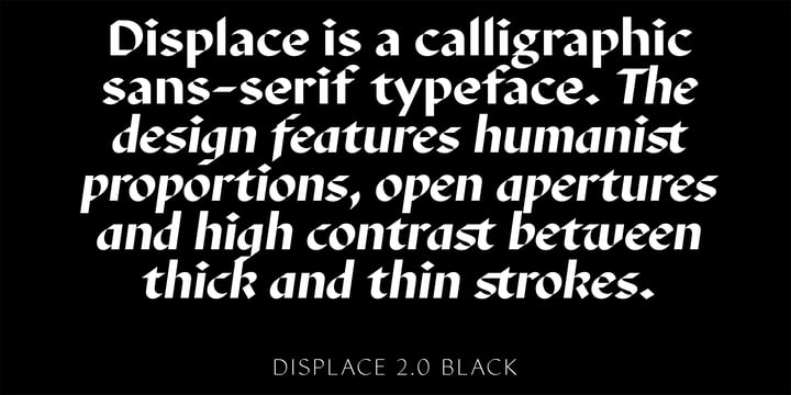 Displace 2.0 Font Poster 5