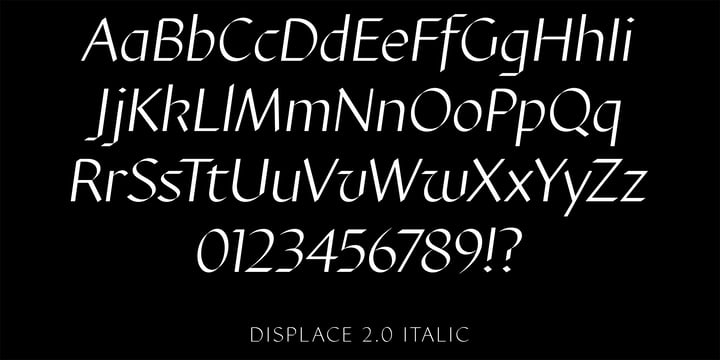 Displace 2.0 Font Poster 4