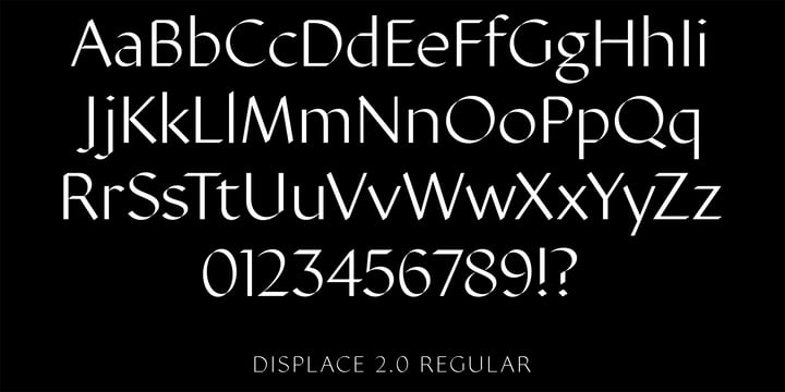 Displace 2.0 Font Poster 3