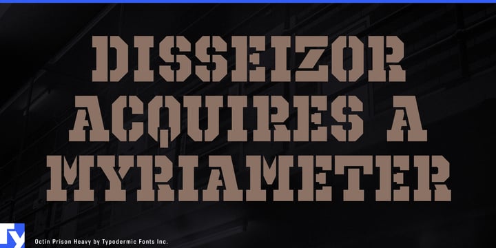 Octin Prison Font Poster 6