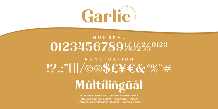 Garlic Font Poster 15