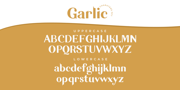 Garlic Font Poster 14