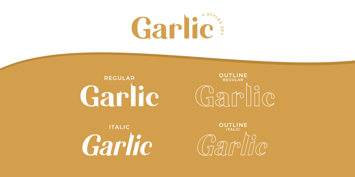 Garlic Font Poster 2