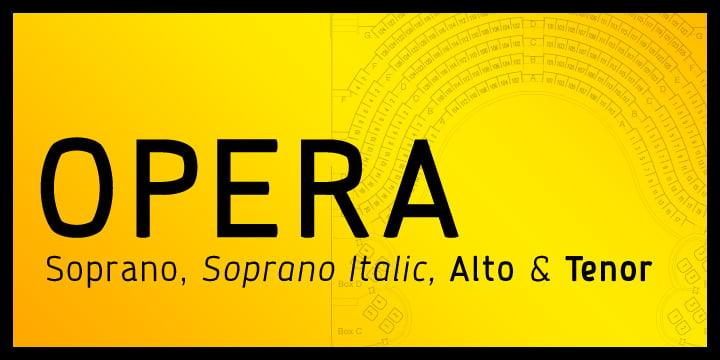 Opera Font Poster 5