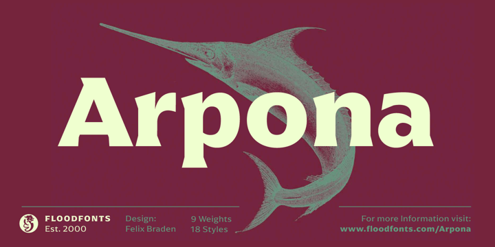Arpona Font Poster 1