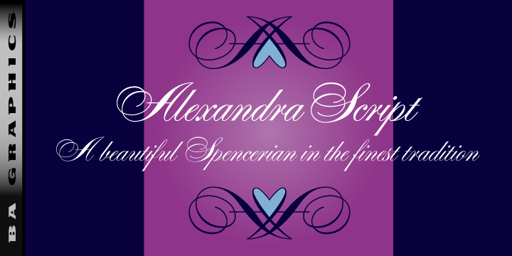 Image of Alexandra Script Font