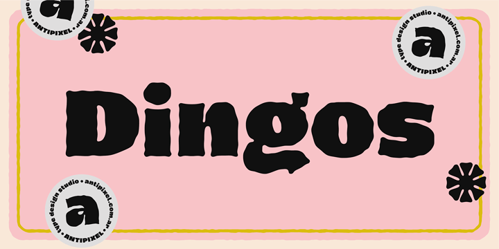 Dingos Font Poster 2