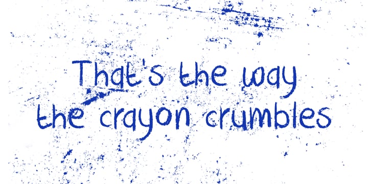 Crayon Crumble Font Poster 4