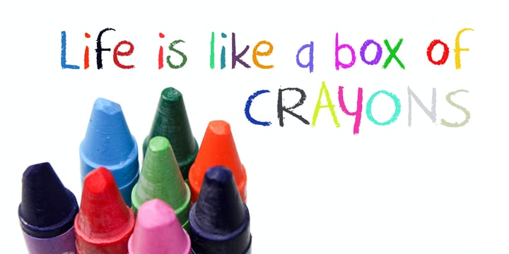 Crayon Crumble Font Poster 2