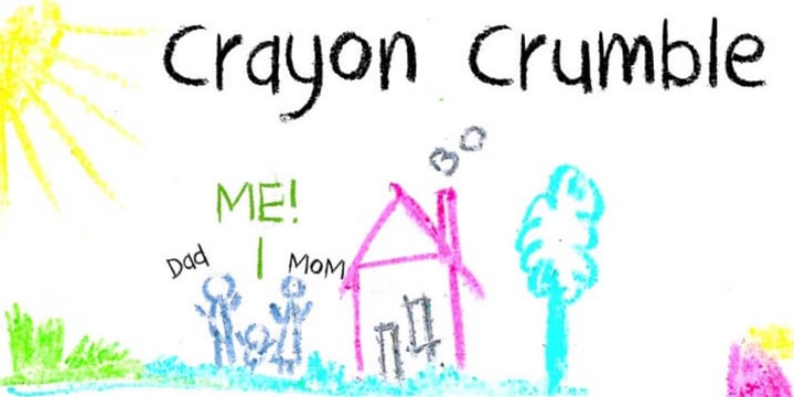 Crayon Crumble Font Poster 1