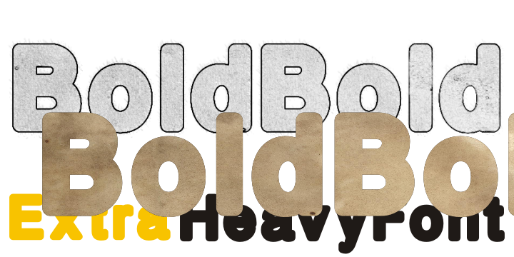 BoldBold Font Poster 1