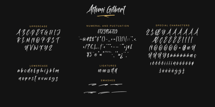 Attomi Gilbert Font Webfont Desktop Myfonts