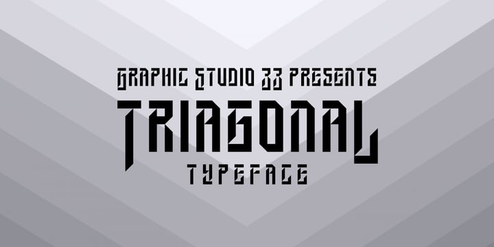 Triagonal Font Poster 1