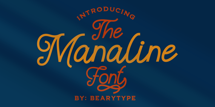 Manaline Font Poster 1