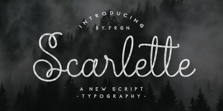 Scarlette Script Font Poster 1