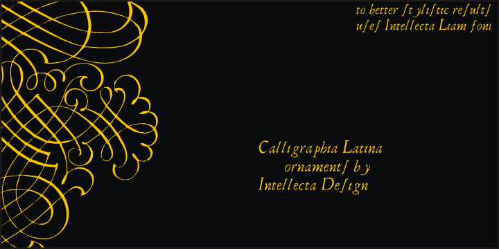 Calligraphia Latina Font Poster 1