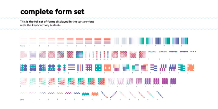 FormPattern Color Six Font Poster 3