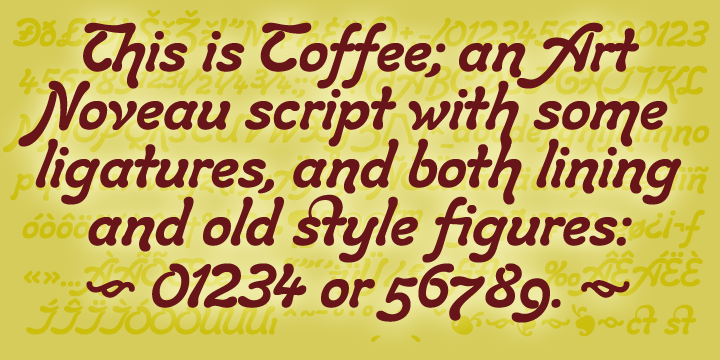 Toffee Script Font Poster 1